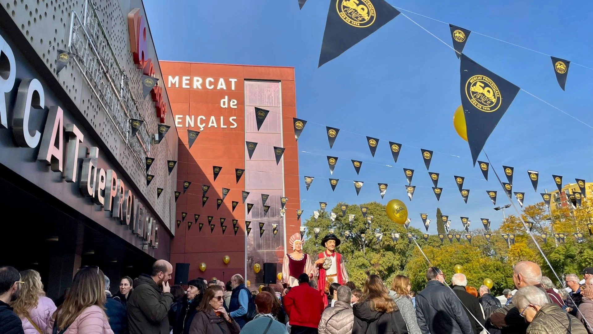Celebració del cinquantè aniversari del Mercat de Provençals el gener del 2024